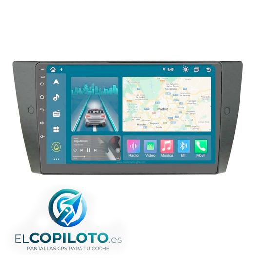 Pantalla CarPlay - BMW Serie 3 E90, E91, E92, E93, 2006-2012