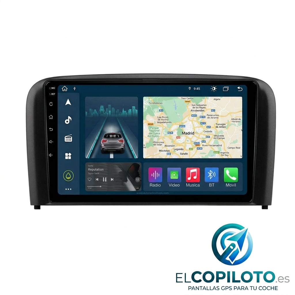 Pantalla CarPlay - Volvo S80, 1998-2006