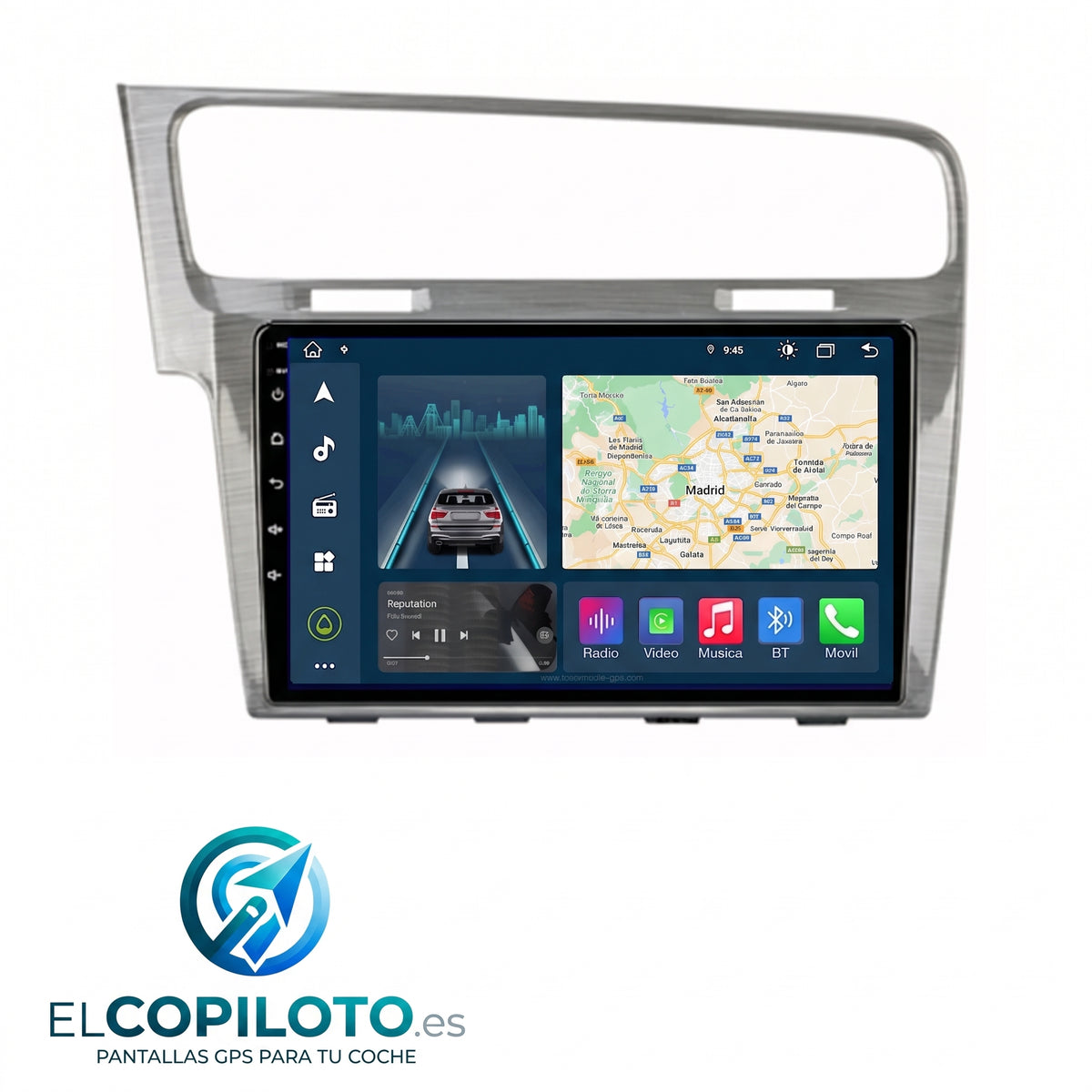 Pantalla CarPlay - Volkswagen Golf 7, 2013-2017