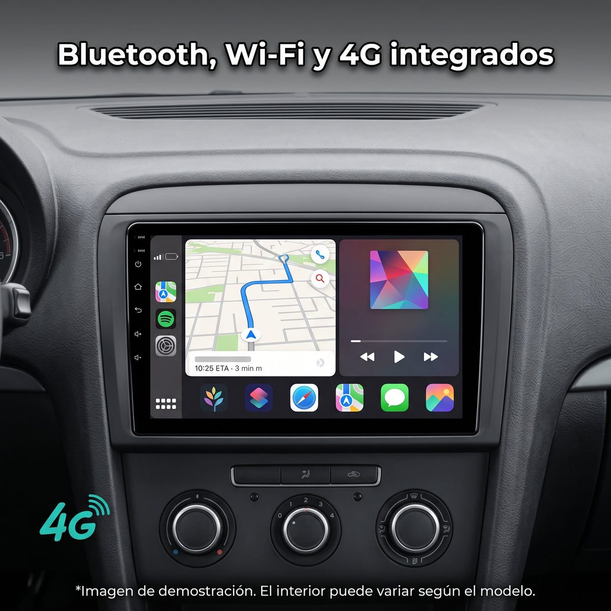 Pantalla CarPlay - Volvo XC70 V70 S60 2004-2014